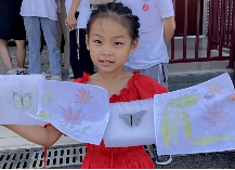 小朋友展示制作成果。MILE米乐集团供图